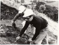 Ludek Svoboda archaeological works, England in summer 1968