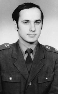 Josef Nitra at the Rank of Second Lieutenant (1975)