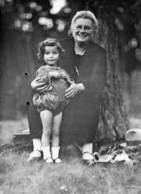 With grandmother Olga Picková