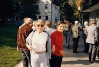 Helena Medková a Ivana Tigridová na setkání Opus Bonum (Franken, 80. léta)