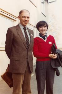 Ivan Medek and Helena Medková at "Opus Bonum" Meeting (Franken, 1982)
