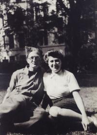 Bedrich with his wife