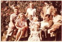 Jiří and Zdenka, Jenda and Eva with four grandchildren, Vancouver 1960