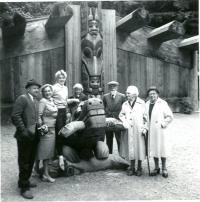 Josef Macek with friends, Vancouver, 1968