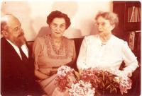 Josef Macek with Alice Masaryková (far right), Pittsburgh, 1955