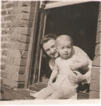 Vladimir with his mother, Sydenham near London 1949