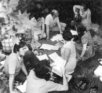 Šestý katolický esperantský tábor v Herborticích v roce 1975