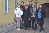 The witness with students from GEVO Sázavská high school