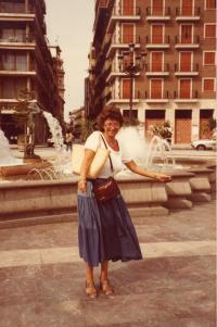 Agnes Erdelyi, holiday in Spain, 1982