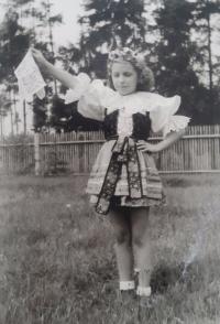Alena Burianová in her childhood