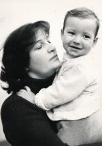 Bystrovová Marta - se synem Michalem 1981
