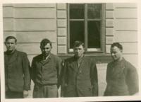 ukrývaní Kosťa+Jaška+Nikolaj+Anatol, obec Březina u Hořepníka (duben 1945)