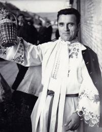 1971 - Petr Záleský in the traditional folk costume of married men