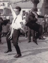 1969 - Petr Záleský dancing the 'verbuňk' dance