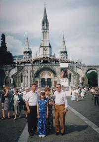 2000 - on a pilgrimage in Lourdes