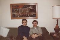 1971 - Petr Esterka with Josef Šupou in November of 1971 on thanksgiving Day