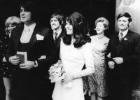 Prokop Michal – Nina Prokopová, wedding photo 1972 
