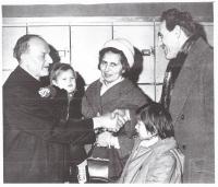 Her father welcomes Czech refugees in Cleveland, 1968