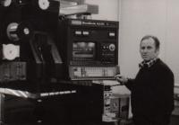 Milan Čapek at work in November 1988