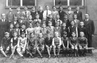 Elementary school, third grade, Pilsen 1937
