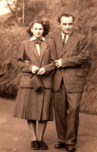 Witness with her second husband in Kraslice region in 1953
