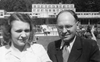 A.C.Nor with his wife, Luhačovice 1944