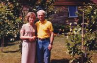 Jana and Jiří Nor, in front of their house in Oakville, Ontario, 1983
