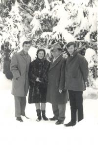 Emílie Koudelová and her family