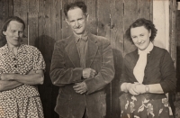 Parents with his sister