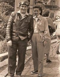 Jaromír with Margita 1956