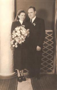 Wedding photo, Medzilaborce 1954
