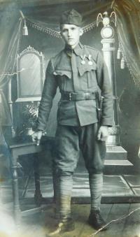 Father Jaroslav Knápek as a soldier in the Austro-Hungarian army during the WW1