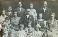 Knapeks family. Father Jaroslav Knapek top right, below his wife and daughter Radoslava.