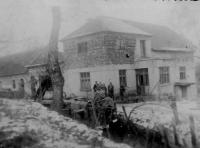 Žilkuv mill in Velka nad Velickou during repairs in 1939