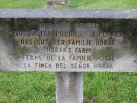 2009 - in Lidice memorial, commemorative desk - Horak's estate