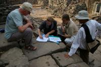 Cambodia - a study of the sandstone of the old temples