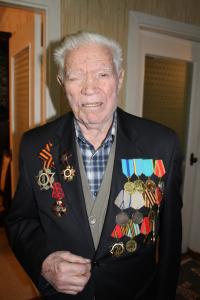 Kolesnikov with his medals