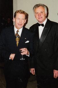 With prezident Vaclav Havel