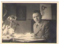 Cyril Luhanin his office in 1938 after Munich Agreement