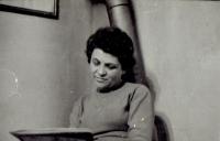 Mariana Bukovská at home, Prague about 1960