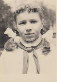 Helena Berková - Nosková, pionýrka 1961 Žilina