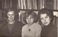 Helena Noskova in the middle as a student