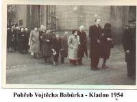 Burial V. Babůrka in Kladno - 1954