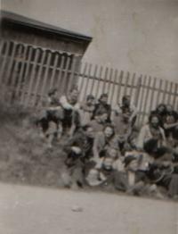 Resistance group in front of a pub U rozvedcika in Krivoklat area 1940