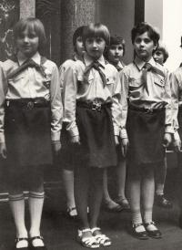 1976 Irena Králová vzadu vpravo
