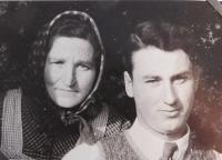 Manžel František Ruprich se svou matkou