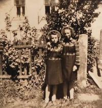 Sisters Margaret and Walburga Harich in Moravian Charles