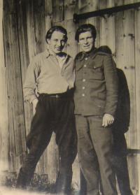 Vojtěch Cimbolinec in the 1st Czechoslovak Army Corps (on the right side)