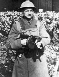 Vladimír Maděra as a soldier in the UK