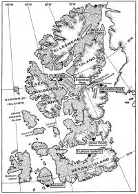 Nejsevernější ostrovy Kanadského archipelagu se základnami Resolute, Eureka a Alert a výzkumnými lokalitami: nížina Truelove, Alexandřin fjord, Svedrupův průsmyk a Hazenovo jezero / tam se Josef s týmy spolupracovníků věnoval terénnímu výzkumu